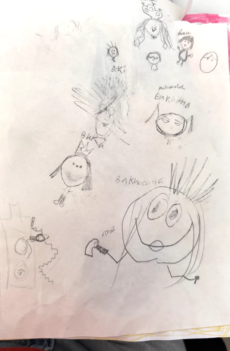 Character Doodles — before Magic Cleanup
